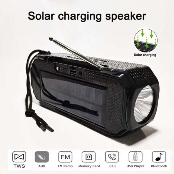 Altavoces Inalambricos Bluetooth con Carga Solar