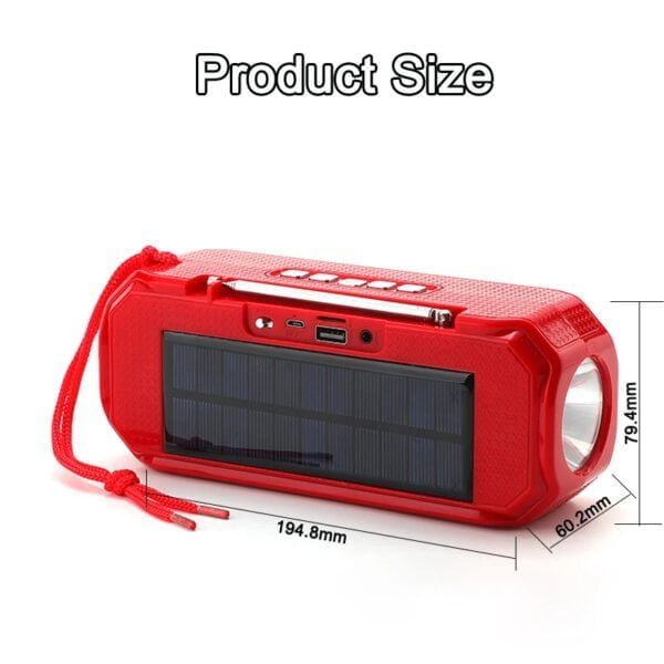 Altavoces Inalambricos Bluetooth con Carga Solar