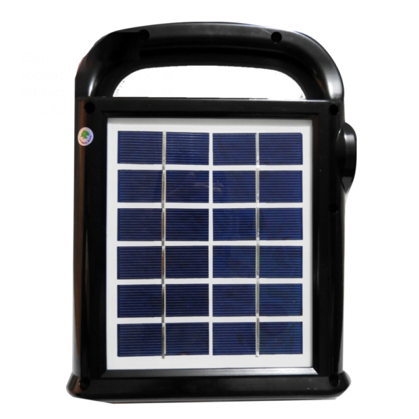 Kit Panel Solar Radio FM / Bluetooth / USB / SD / 3 Led