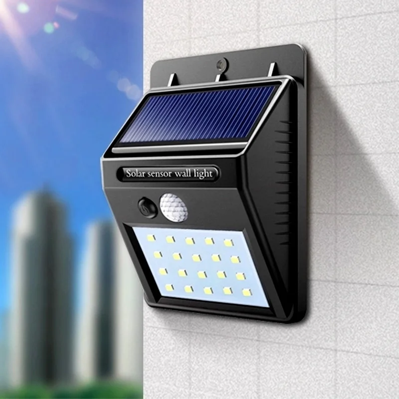 Mini Lámpara Solar 30 LED con Sensor de Movimiento