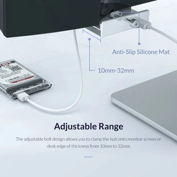 ORICO MH4PU 4 USB HUB 3.0 con Fuente de Alimentación